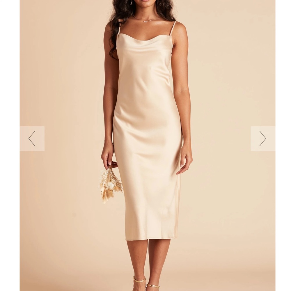 Satin midi dress